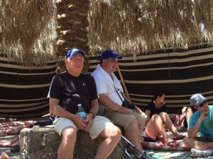 Craig and Phil enjoying Beduin hospitality